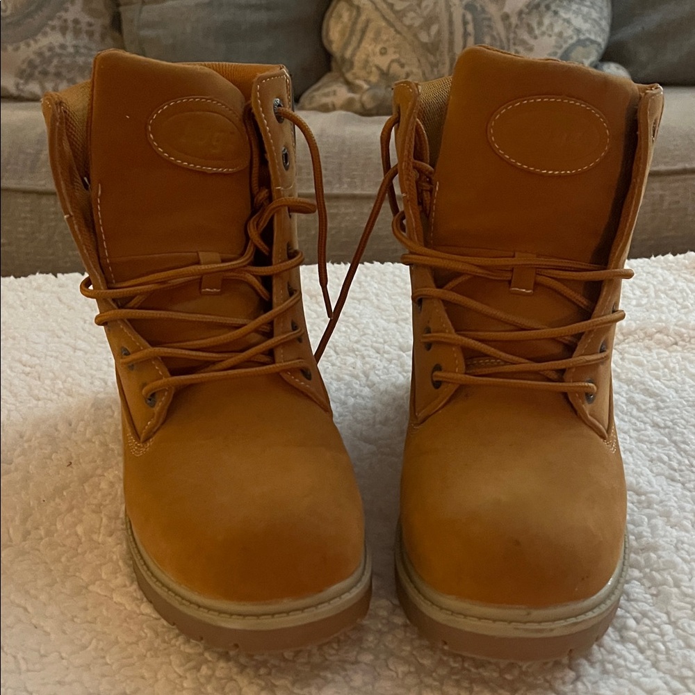 Lugz Wheat/Tan Lace-Up Work Boots
